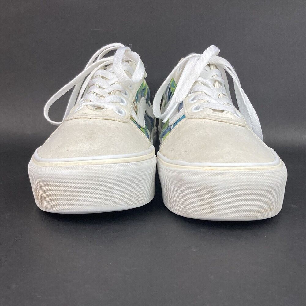 Vans OTW-Women's Sz 7.5-Ward Platform Paradise Floral -Off-White -Low Skate Shoe - Picture 2 of 10